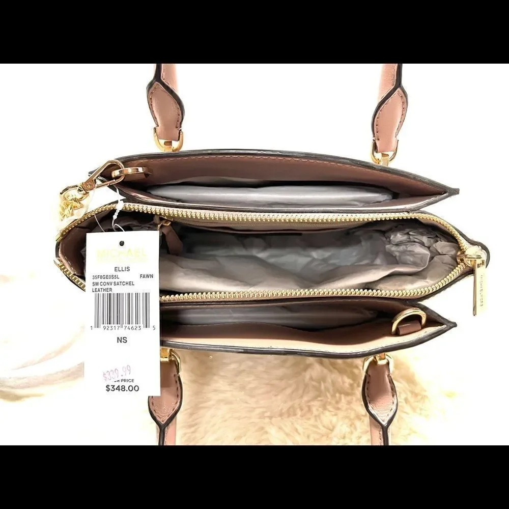 🔥🎁NWT! Michael Kors ELLIS Satchel Handbag Convertible Msrp:$348.00